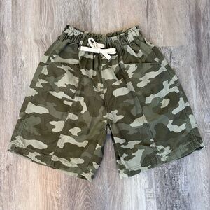 Aerie Camouflage Drawstring Cargo Shorts - Green Camo Size XS